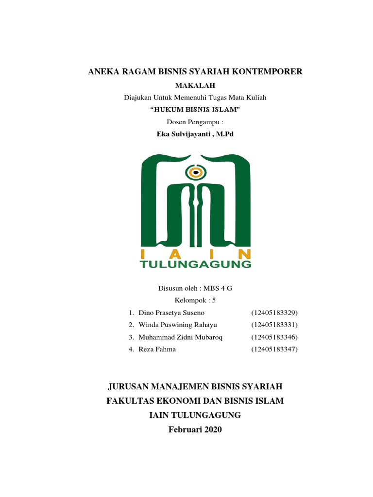 Aneka Ragam Bisnis Syariah Kontemporer