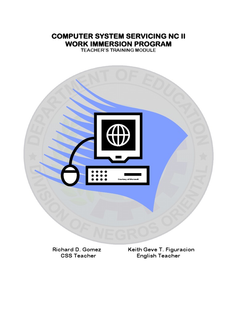 COMPUTER SYSTEM SERVICING NC II Work Immersion Module | PDF ...