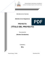 Plantilla Presentación PROYECTO FINAL TI II