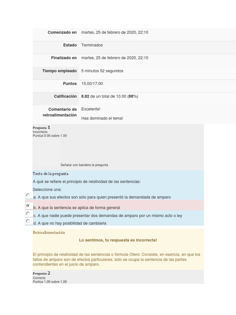 Principio de Relatividad en Amparo | PDF
