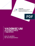 Vademecum FORMULARIOS ESCRITOS GESTION COOPERATIVAS