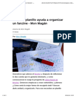 Cómo El Planillo Ayuda A Organizar Un Fanzine