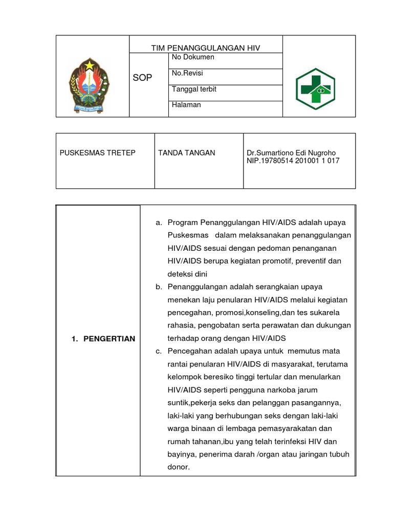 Sop Tim Hiv | PDF