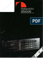 Nakamichi DRAGON Auto Reverse Cassette Deck with 3 World-First Innovations