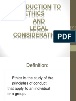 Ethical Legal Considerations
