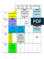 Jadual waktu sem 6