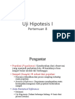 Pertemuan 8 - Uji Hipotesis I PDF