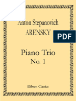 Arensky - Piano Trio No. 1 in D Minor, Op. 32 (Partitur) PDF