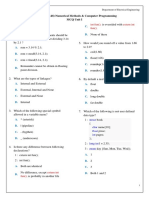 MCQ Unit I - C Language