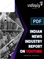Indian News Industry Report On Youtube