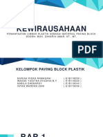 Usaha Material Paving Block Dari Limbah Plastik PDF