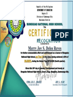 1st Grading Certificate