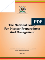 National Policy For Disaster Preparedness & Management PDF