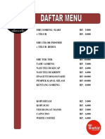 Daftar Menu Wico