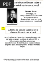 A Teoria de Donald Super Sobre o Desenvolvimento