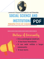 SOCIAL SCIENCE and INSTITUTIONAL