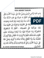 Doa Awal Tahun Hijriyah PDF