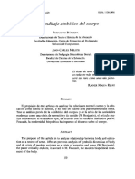 El aprendizaje simbolico del cuerpo