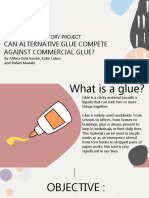 Science Investigatory Project Homemade Glue