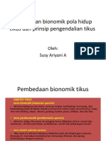 Pembedaan Bionomik Pola Hidup Tikus