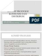 Konsep Produksi Konsumsi Dan Distribusi