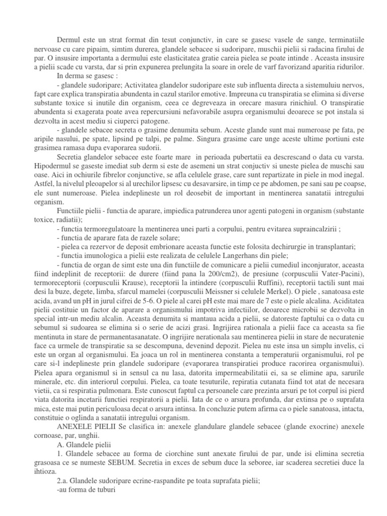Dermato Suport Curs | PDF