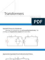 Transformers: Equivalent Circuits, Losses, Efficiency & Testing