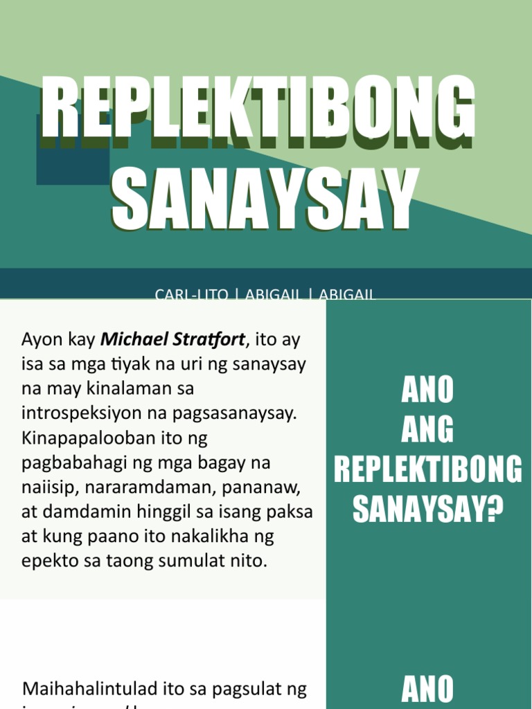 Ano Ang Layunin Sa Pagsulat Ng Replektibong Sanaysay - pagsulite