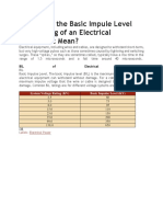 What Does The Basic Impule Level (BIL) Rating of An Electrical Equipment Mean