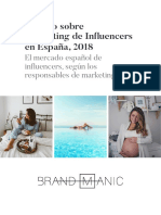 Estudio Marketing de Influencers en España (2018) - Brand Manic PDF