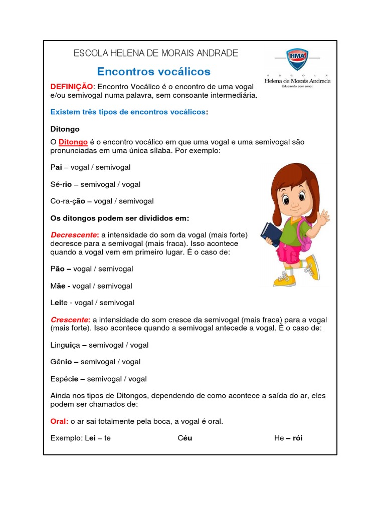 Encontros Vocálicos 4º Ano 2020 | PDF