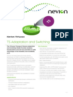 Nevion Virtuoso TS Adaptation Switching Datasheet R1825 PDF