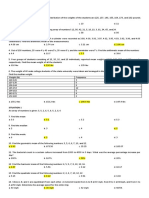 Probability and Statistics A