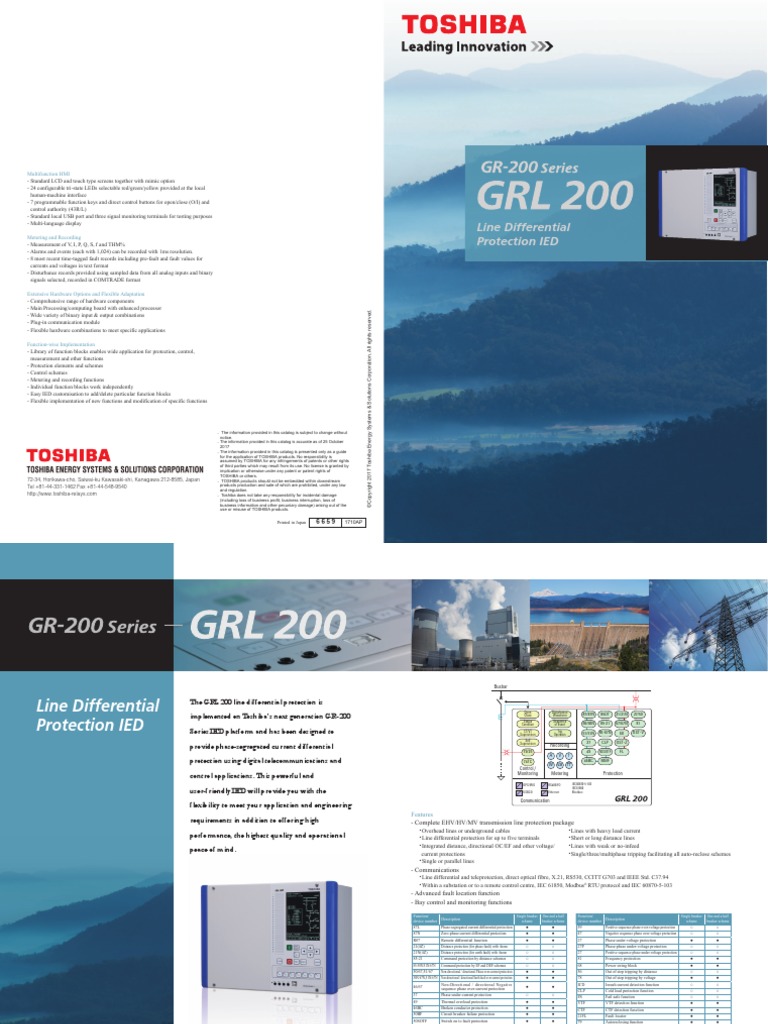 GRL 200 Line Differential Protection PDF