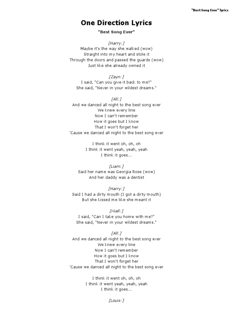 meaningful song lyrics