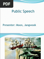 Public Speech: Presenter: Moon, Jangwook