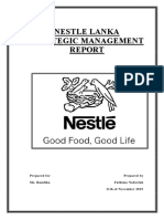 STRATEGIC MANAGEMENT REPORT (Nestle)