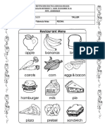 Alimentos en Ingles