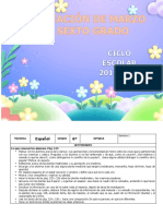 Planeacion de Marzo - 6to Grado 2019 - 2020