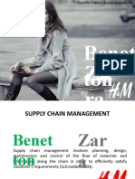 Zara, H&M and Benneton Supply Chain Management
