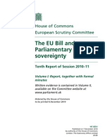 The EU Bill and Parliamentary Sovereignty