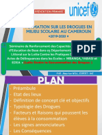 FORMATION SUR LES DROGUES EN MILIEU SCOLAIRE AU CAMEROUN «2019-2020»