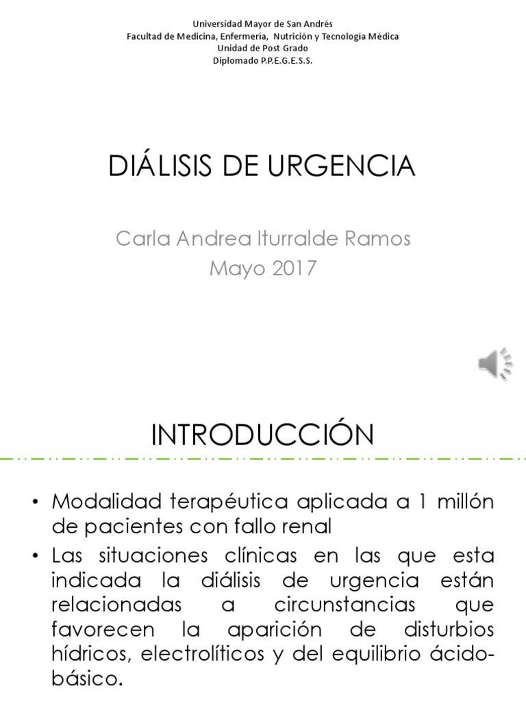 Criterios para Diálisis de Urgencia | PDF
