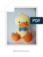 Pato amigurumi