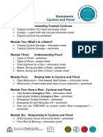 Worksheets Cyclone and Flood PDF