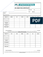Noc Format PDF