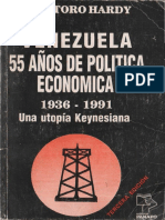 VENEZUELA 55 Anos de Politica Economica 1936 1991 Por JOse Toro Hardy PDF
