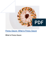 Ponzu Sauce - What Is Ponzu Sauce