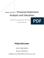Lecture 2 M17EFA - IAS 1 Presentation of Financial Statements