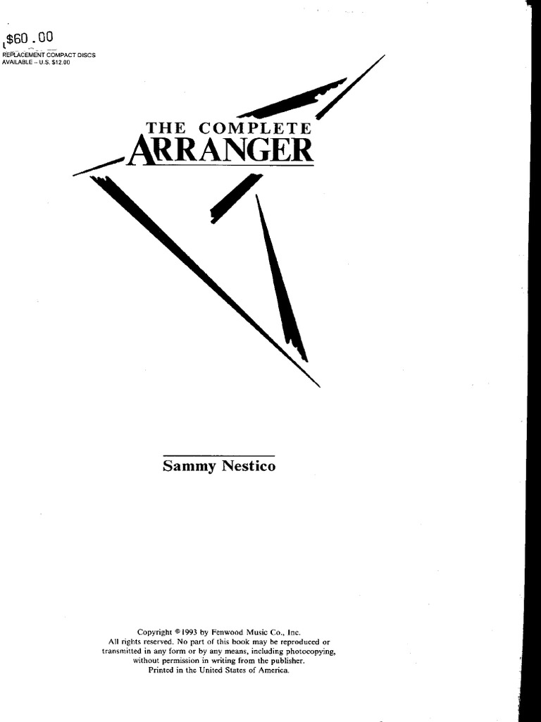 The Complete Arranger Sammy Nestico PDF | PDF